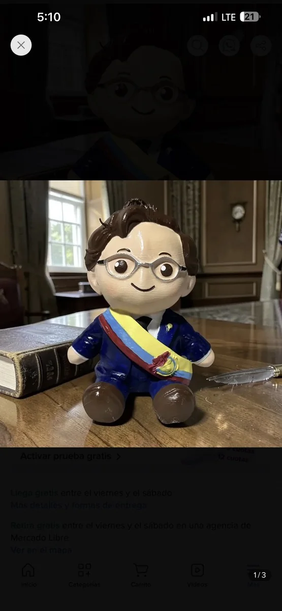 Figura 3D personalizada institucional